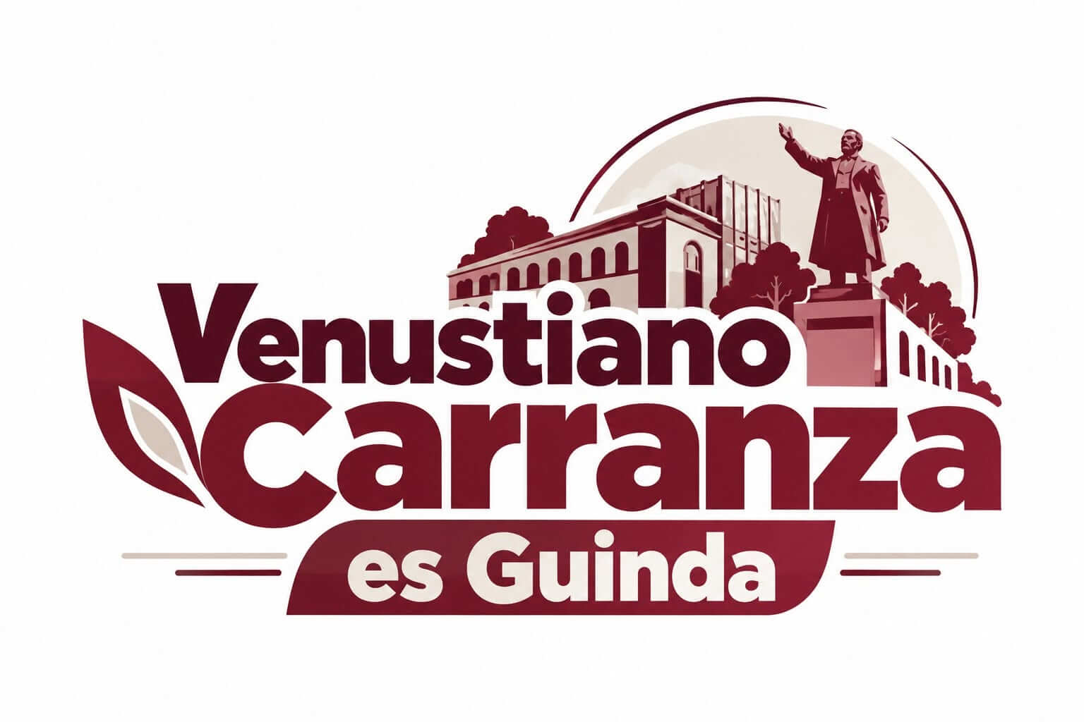 Logotipo de Venustiano Carranza es Guinda